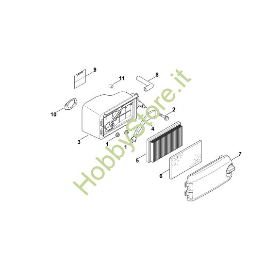 Picture of B - Filtro aria XT-6 (XT149-0213) (2011)